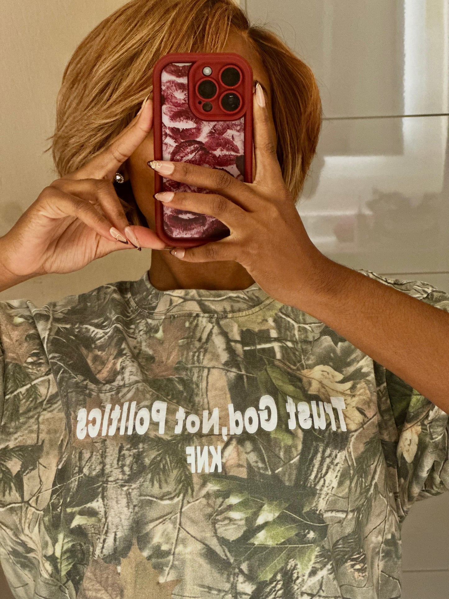 Trust God Camo Tee